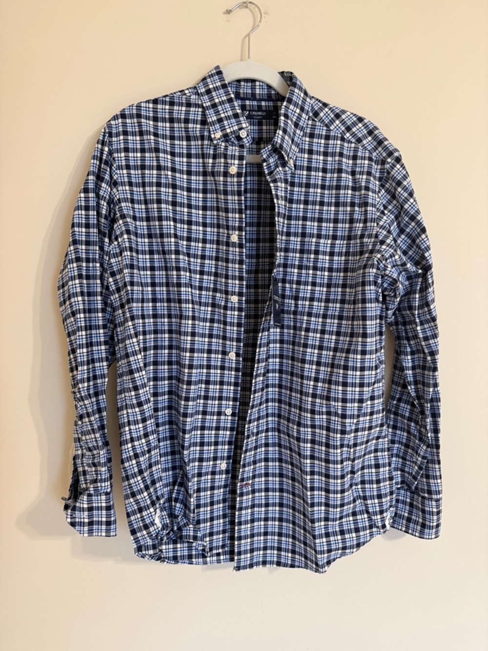 NWT Cremieux Classic Fit Plaid Button Down Shirt SZ MED